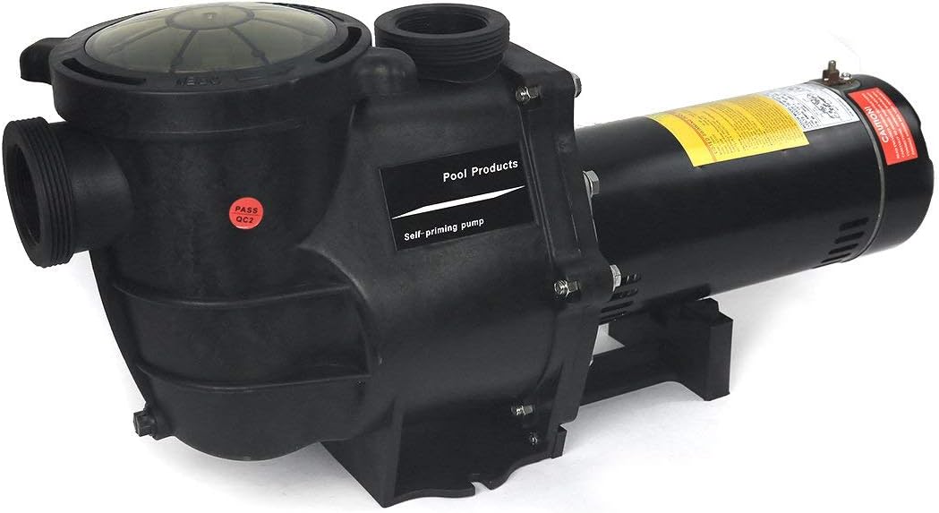 XtremepowerUS 2HP In-Ground Swimming Pool Pump Variable Speed 2" Inlet 230V High Flo w/ Slip-On Fitting