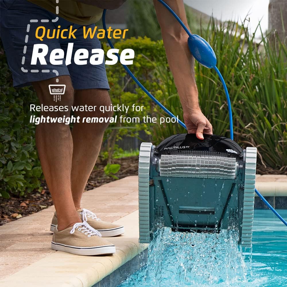 Dolphin Nautilus CC Robotic Pool Vacuum Cleaner All Pools up to 33 FT - Wall Climbing Scrubber Brush