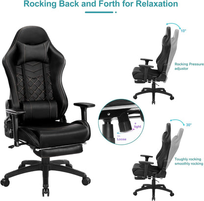 Classic PU Leather Large and Tall Ergonomic Computer Chair