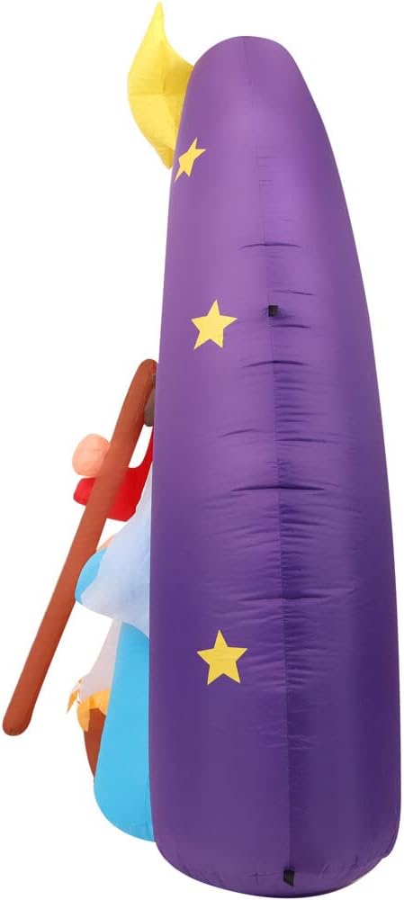 Farm 20ft. Tall Pre-Lighted Christmas Inflatable | Happy Snowman with RGB Lights and Storage Bag | Outdoor Holiday Amplified Holiday Celebration Party Decoration