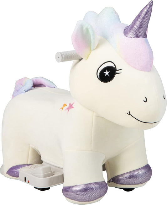 Kids Ride Unicorn, 6V Battery Powered Electric Animal Toy