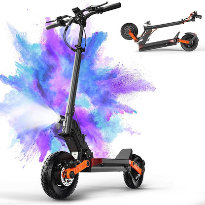 Up to 37 MPH Tire Hydraulic Brake Adult Electric Scooter