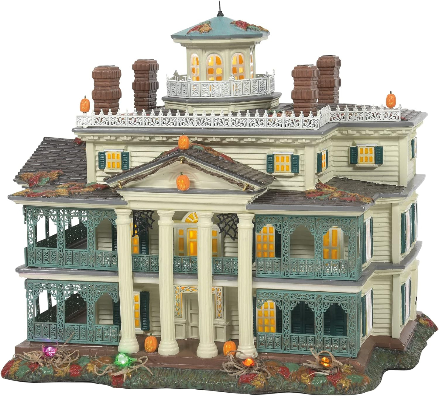 Department 56 Snow Village Halloween Disneyland Haunted Mansion Lit Building, 9.1 Inch, Multicolor