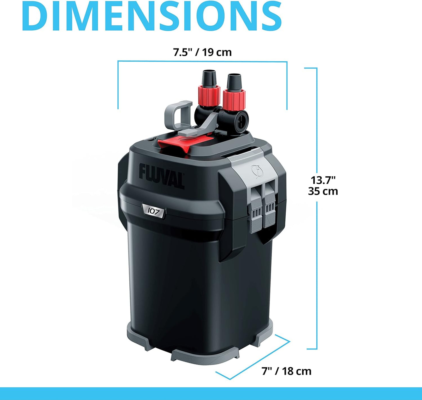 407 Perfomance Canister Filter - for Aquariums Up to 100 Gallons - Aquarium Canister Filter