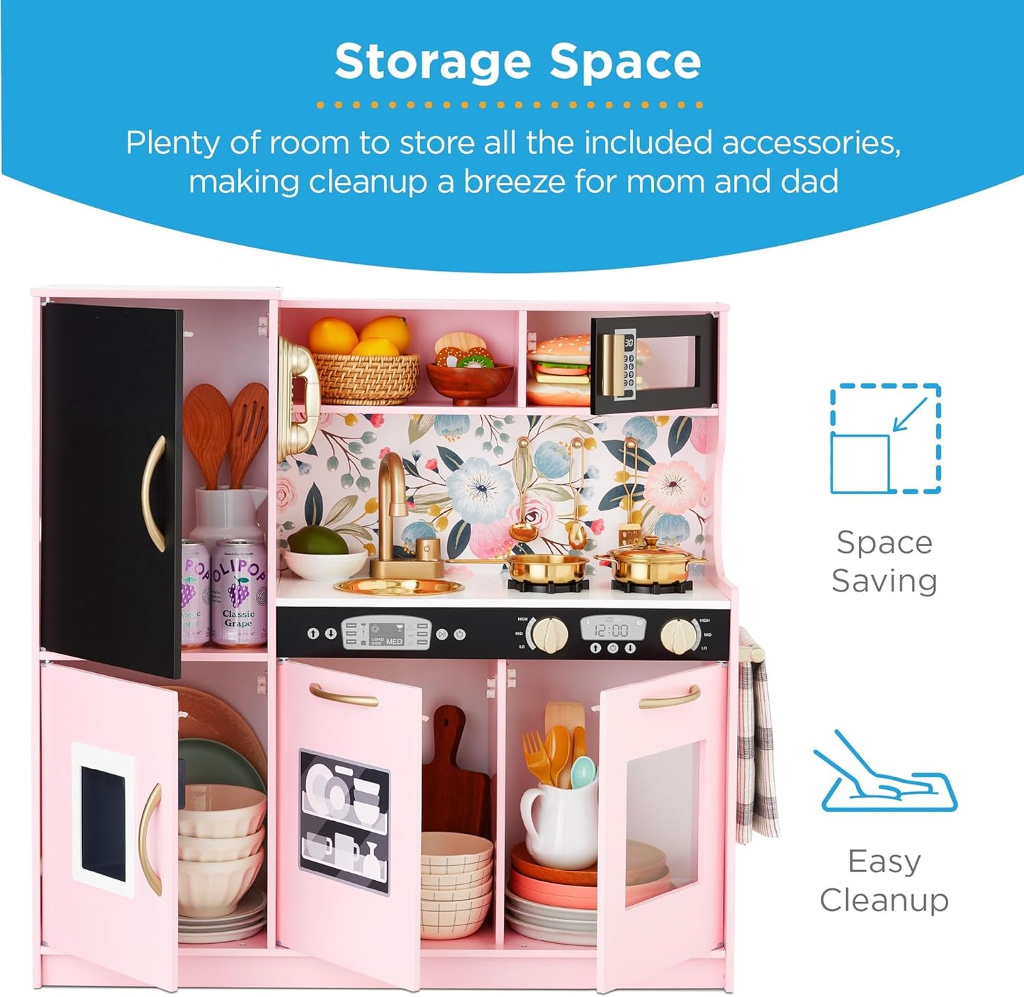 Best Pretend Kitchen Wooden Toy Set for Kids