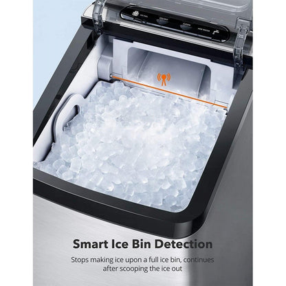 Nugget Ice Maker for Countertop TAOTRONIC Sonic Ice Maker Machine