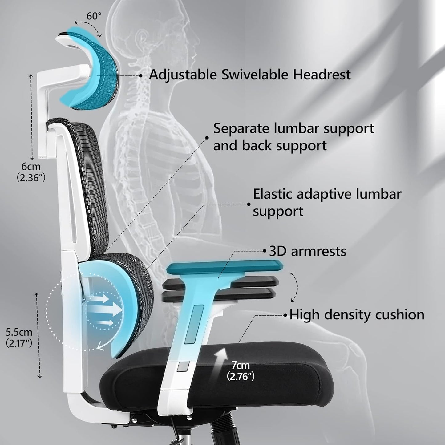 Gaming chair ergonomic office chair