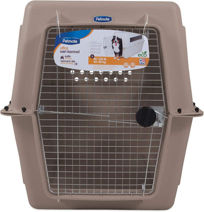 Petmate Ultra Vari Dog Kennel for Extra Large Dogs (Durable, Heavy Duty Dog Travel Crate, Made with Recycled Materials, 48 in. Long) 90 to 125 lbs, Made in USA