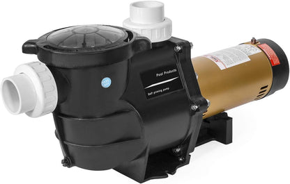 XtremepowerUS 2HP In-Ground Swimming Pool Pump Variable Speed 2" Inlet 230V High Flo w/ Slip-On Fitting