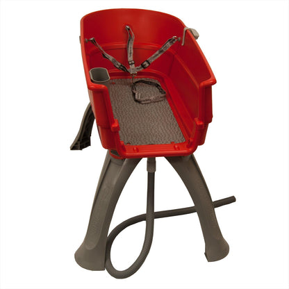 Booster Bath Elevated Pet Bathing Large Teal Steps Combo