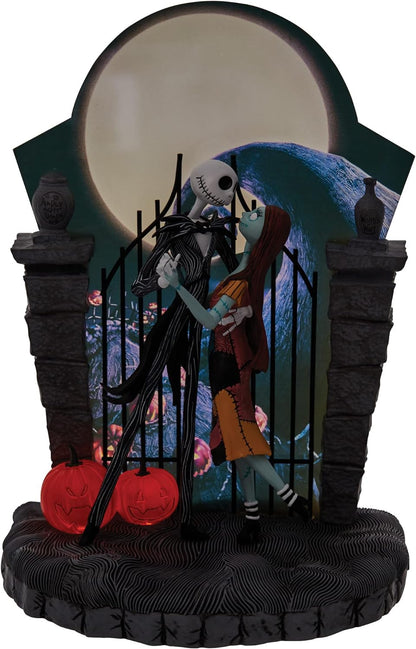 Nightmare Jack and Sally Dancing Light Statue, 9"