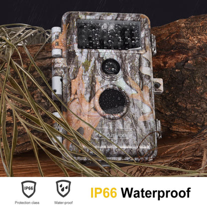 5-Pack Game & Deer Trail Cameras 16MP 1920x1080P Video Hunting Wildlife Cams Time Lapse with Night Vision