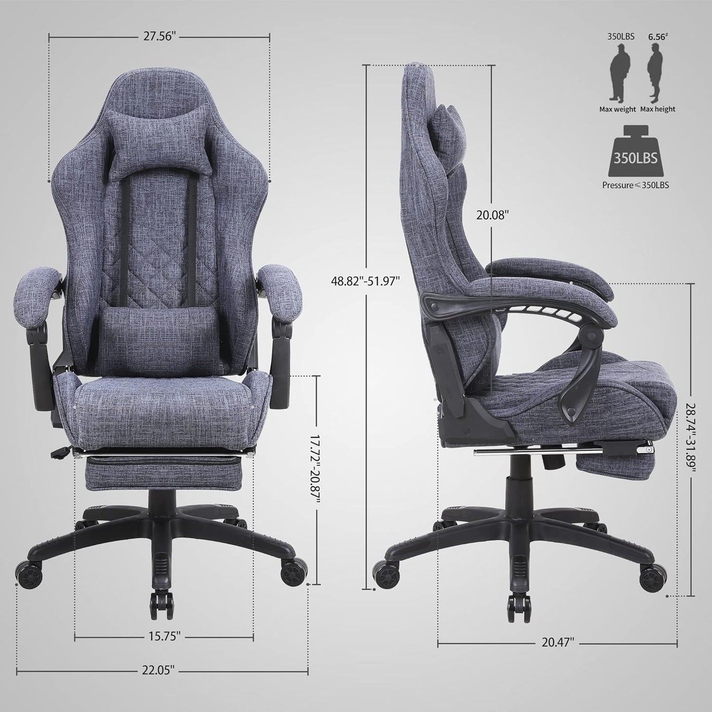 Classic PU Leather Large and Tall Ergonomic Computer Chair