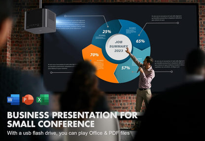 800ANSI 5G WiFi Bluetooth Projector