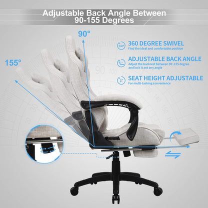 Classic PU Leather Large and Tall Ergonomic Computer Chair