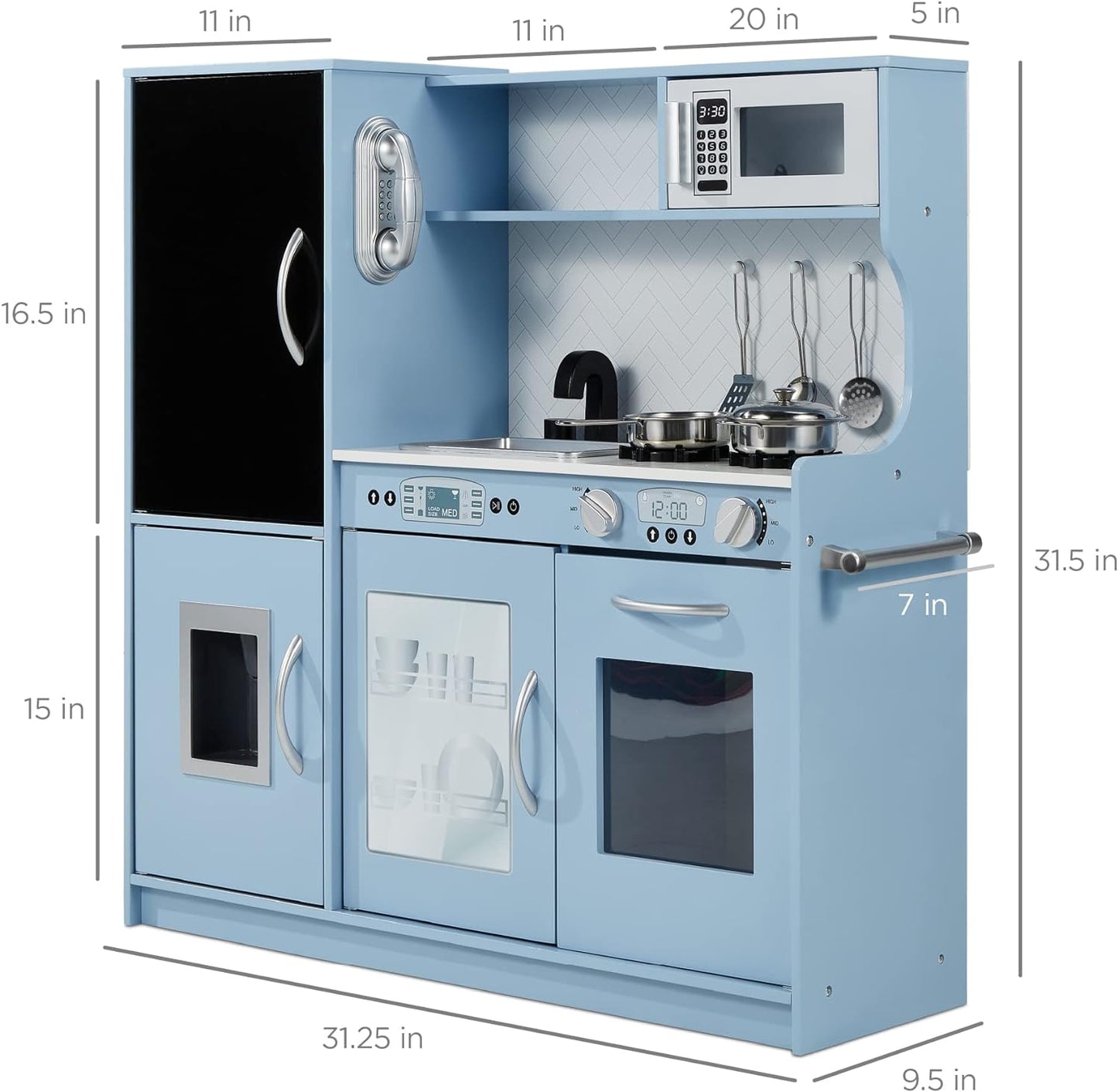 Best Pretend Kitchen Wooden Toy Set for Kids