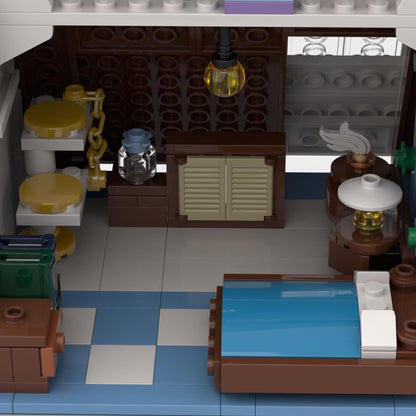 Christmas Country Church Building Kit, MOC-147549 Winter Modular Building Blocks Christmas House Building Block Building Toy (1769 Pieces)