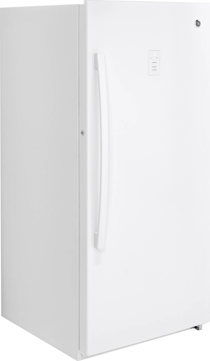 GE 14.1 Cu. ft. White Frost-free Upright Freezer FUF14DLRWW