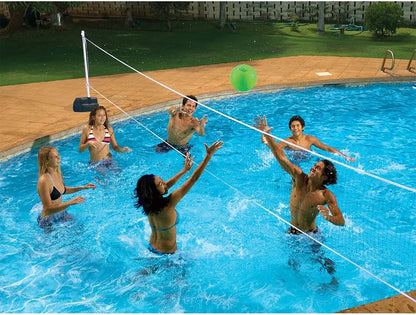 Splashback Poolside Basketball Game , Blue 34W x 38D x 45H in.