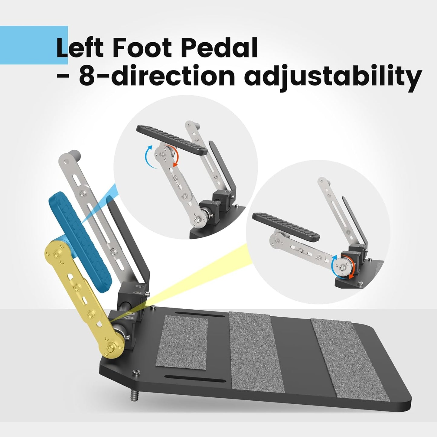 Portable left foot accelerator gas pedal LFGP secures driving aid