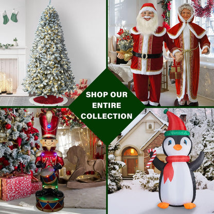 Farm 20ft. Tall Pre-Lighted Christmas Inflatable | Happy Snowman with RGB Lights and Storage Bag | Outdoor Holiday Amplified Holiday Celebration Party Decoration