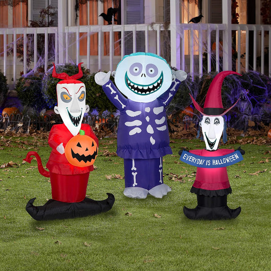 Inflatable Halloween Lock Shock and Barrel Disney Combo Pack