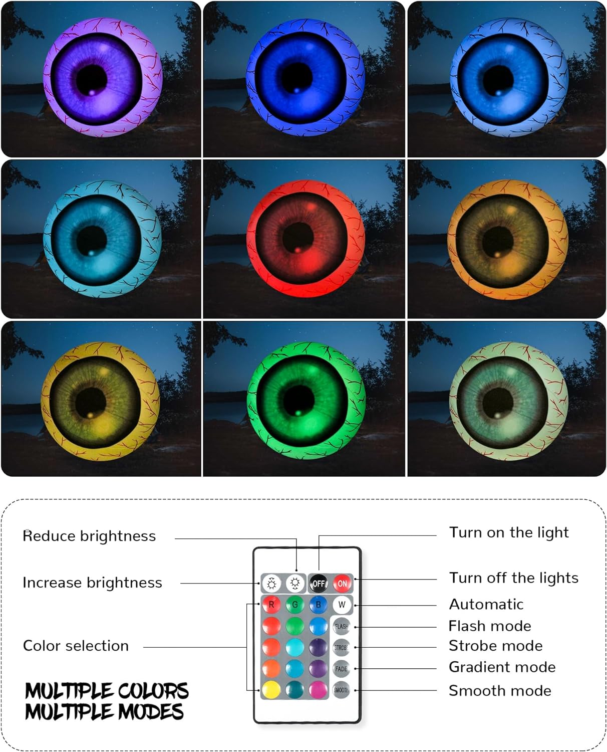 Halloween outdoor large inflatable eyeball decoration