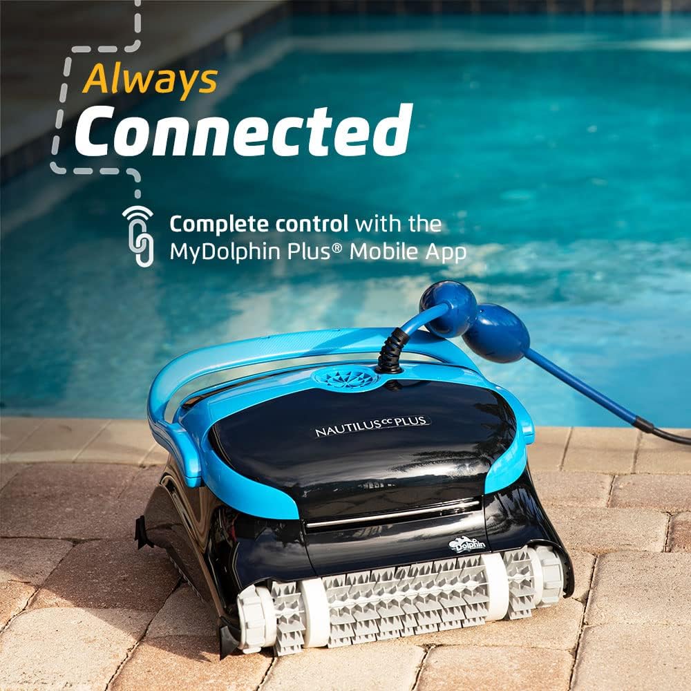 Dolphin Nautilus CC Robotic Pool Vacuum Cleaner All Pools up to 33 FT - Wall Climbing Scrubber Brush
