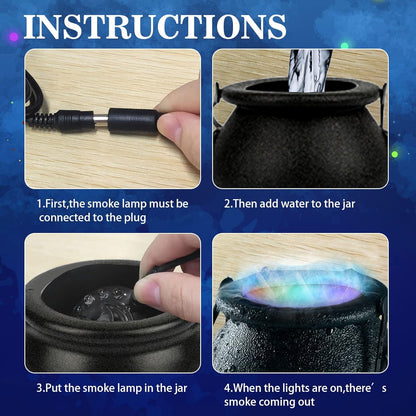Halloween Smoke Machine - LED Light Color Changing