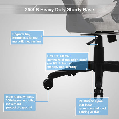 Classic PU Leather Large and Tall Ergonomic Computer Chair