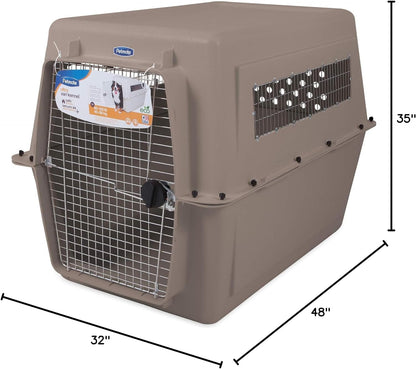 Petmate Ultra Vari Dog Kennel for Extra Large Dogs (Durable, Heavy Duty Dog Travel Crate, Made with Recycled Materials, 48 in. Long) 90 to 125 lbs, Made in USA
