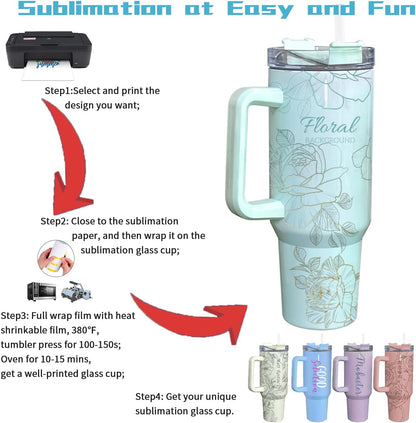 40 oz sublimation glass