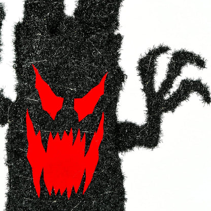 Pre-lit artificial tree decoration, black