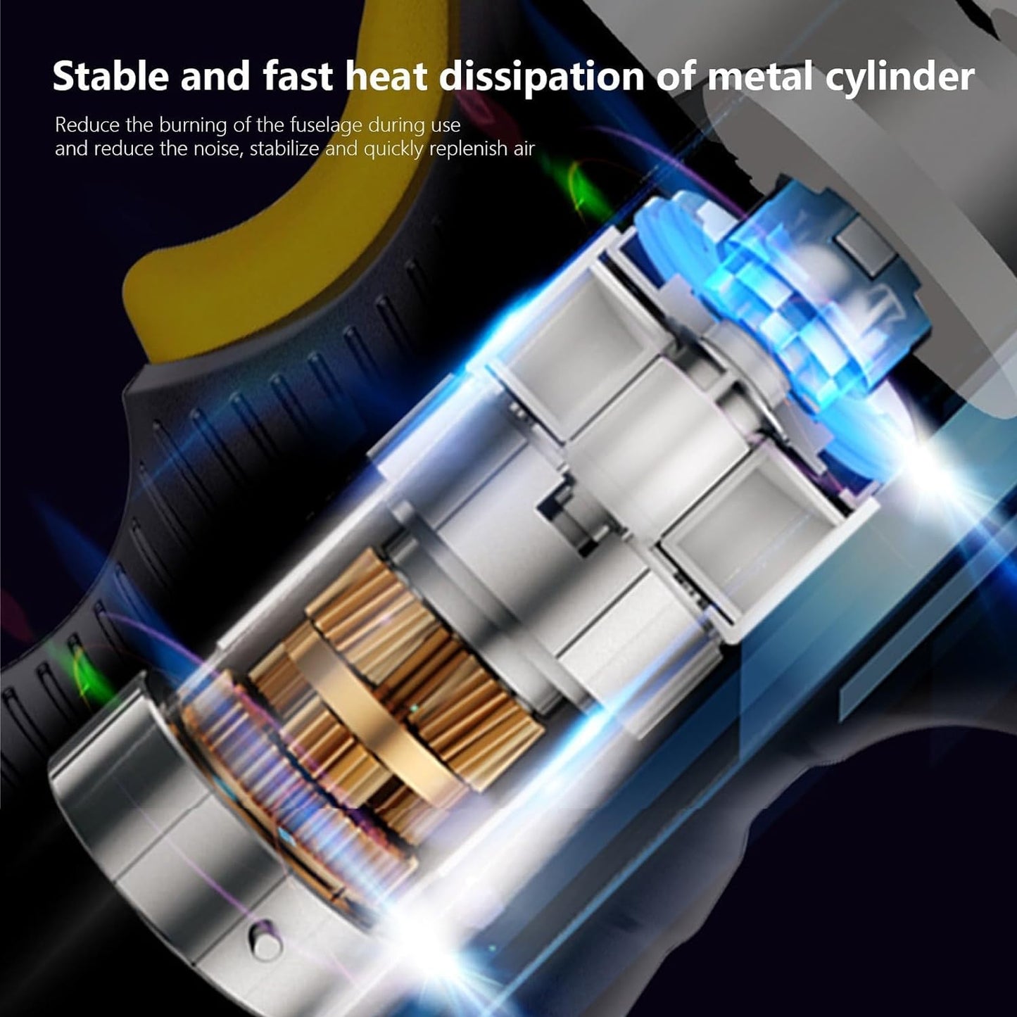 Tire Inflator Pump with Emergency LED Light - 12V