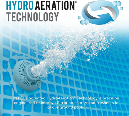 Rectangular Frame Above Ground Outdoor Swimming Pool Set with 1200 GPH Sand Filter Pump, Pool Cover and Ladder