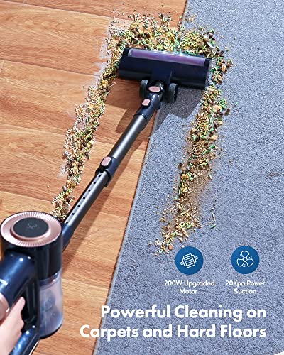 Homeika Cordless Vacuum Cleaner, 20Kpa Powerful Suction Vacuum with LED Display