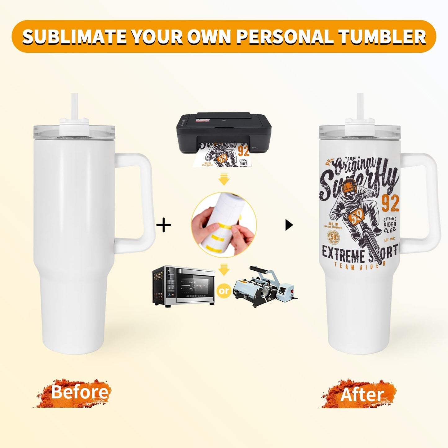 40 oz sublimation glass