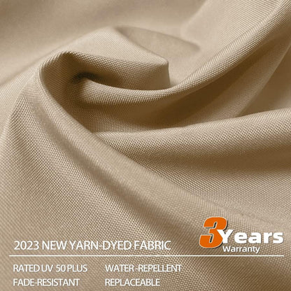 12ft Solar LED Patio Umbrella Outdoor Round Umbrella Large Cantilever Umbrella with LED Lights Windproof Bias Umbrella Heavy Duty Parasol for Garden Deck Pool Patio