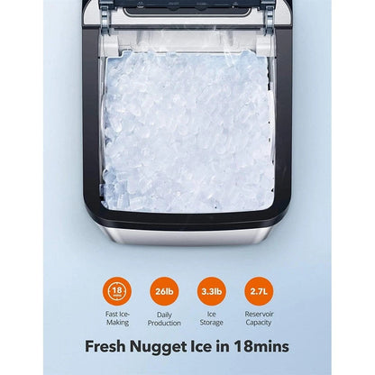 Nugget Ice Maker for Countertop TAOTRONIC Sonic Ice Maker Machine