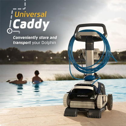 Robotic Pool Vacuum Cleaner All Pools up to 30 FT - Scrubber Brush Easy Top Load Filters