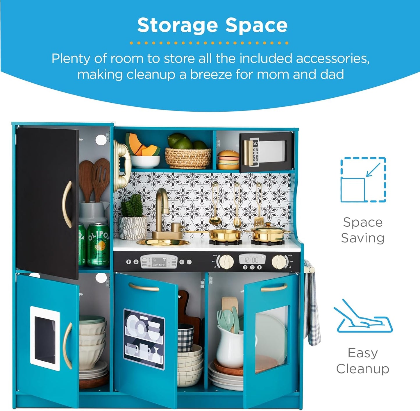 Best Pretend Kitchen Wooden Toy Set for Kids