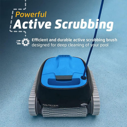 Dolphin Nautilus CC Robotic Pool Vacuum Cleaner All Pools up to 33 FT - Wall Climbing Scrubber Brush
