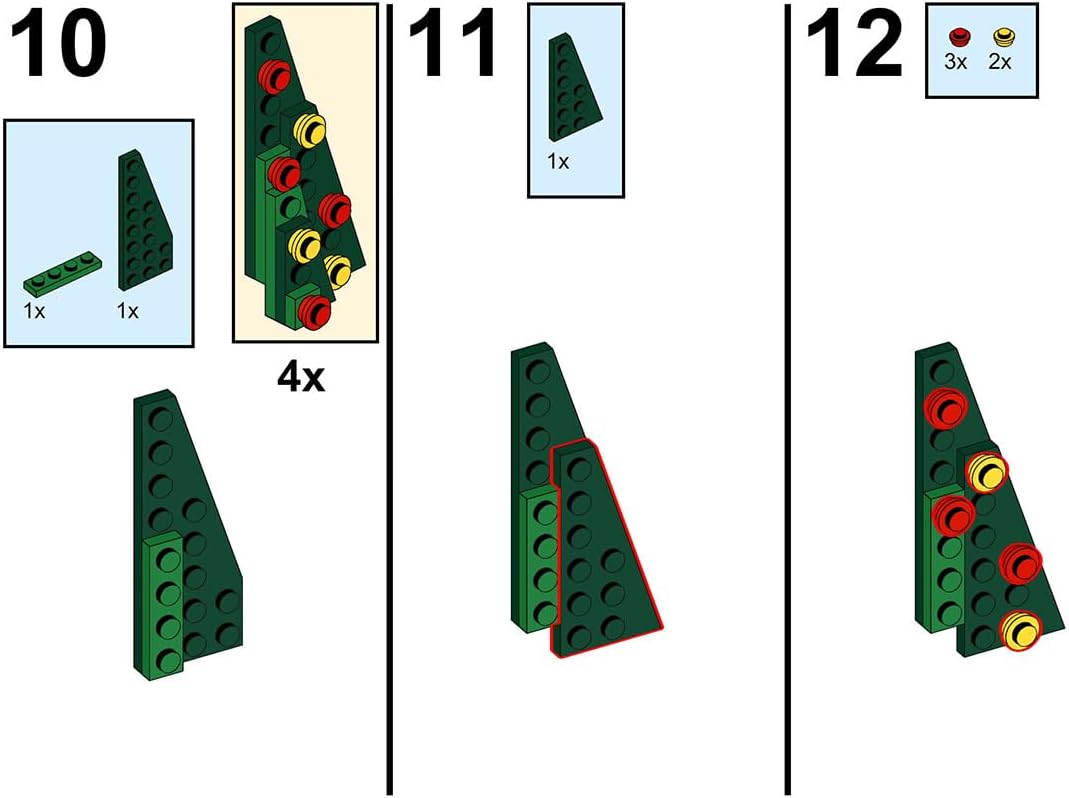 Christmas Country Church Building Kit, MOC-147549 Winter Modular Building Blocks Christmas House Building Block Building Toy (1769 Pieces)