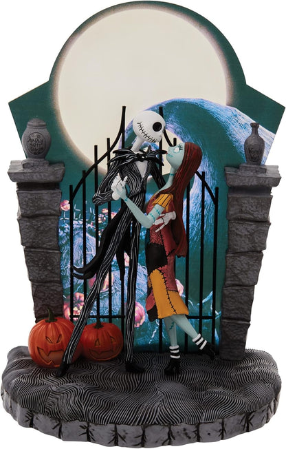 Nightmare Jack and Sally Dancing Light Statue, 9"