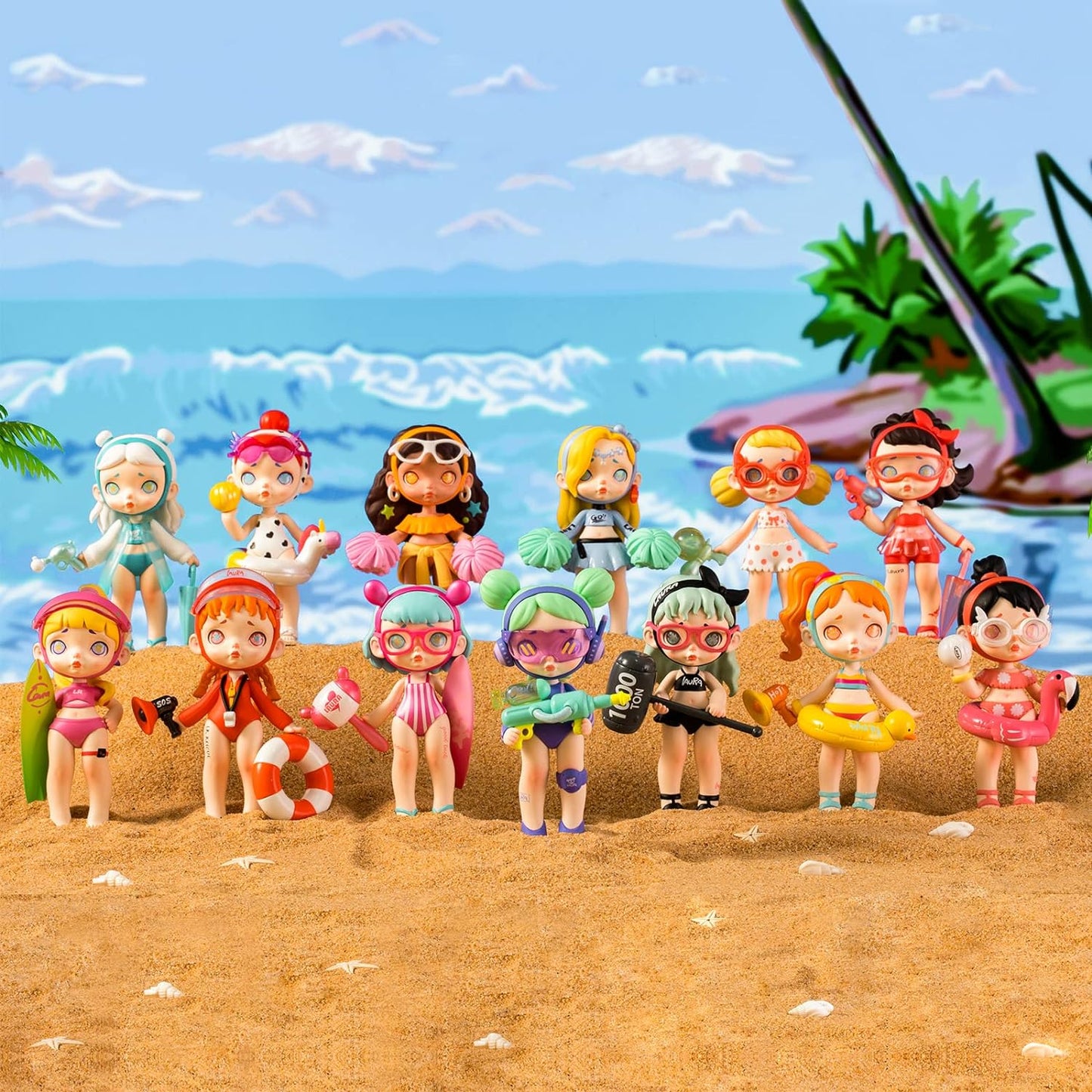 12-Pack Blind Box, Fashion Trendsetters Series Cute Blind Box Action Figures Popular Collectible Toys Birthday Halloween Christmas Gifts