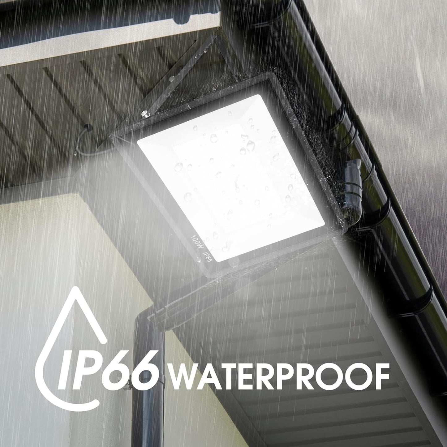 3 Pack 200W LED Flood Light,Super Bright Exterior Security Lights With Plug,IP66 Waterproof Outdoor Flood Light, 22800lm 5000K Daylight White Floodlight for Yard, Garden,Basketball Court, Arena