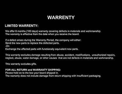 Electric Skateboard 4000 Watts | 12S3P | 35 mph | 22 Mile Range | 6" Wheels | Cool Lights |