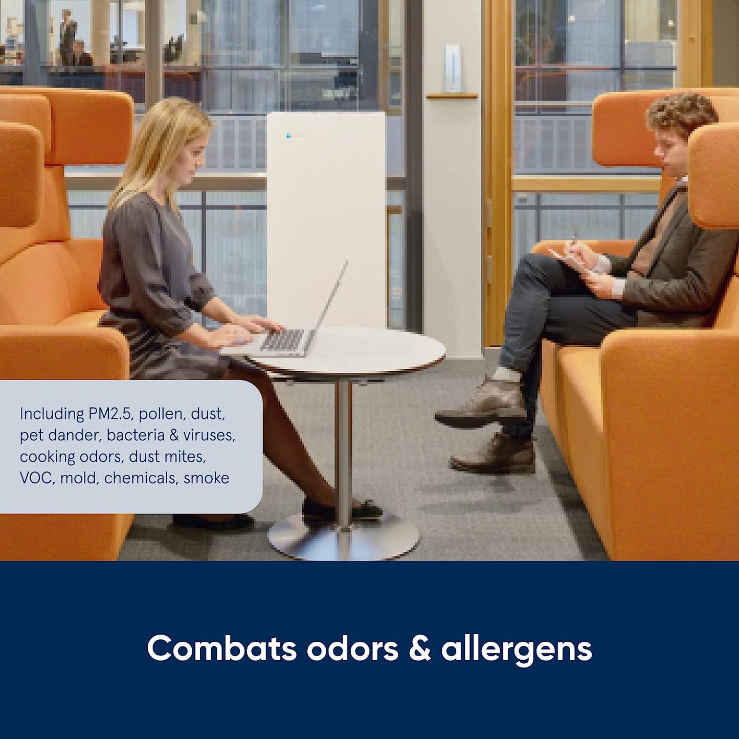 BLUEAIR Pro Air Purifier for Allergies Mold Smoke Dust Removal in XL Office Spaces and Lobbies, Pro XL, White