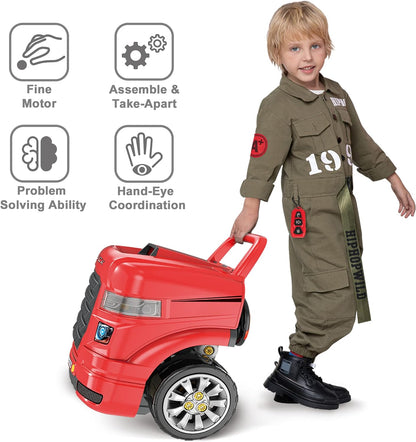 Truck engine toys, children's mechanical repair set