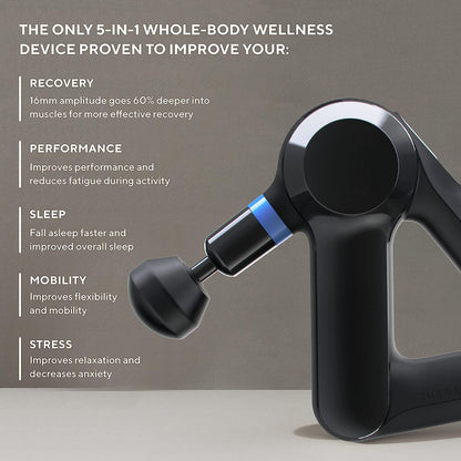 TheraGun Elite Ultra-Quiet Percussion Massage Gun for Deep Tissue Muscle Pain Relief, Handheld Electric Massager Perfect for Neck, Back, and Full Body Tension, Bluetooth and USB-C Charging, 5th Gen